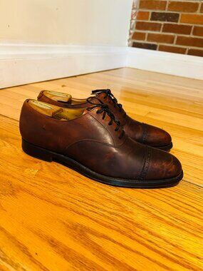 Dunhill X Poulsen & Skone Derby Dress Shoes In Brown Size 9.5 D US $930